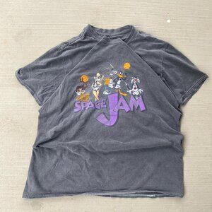 Vintage looney Tunes faded grey tee